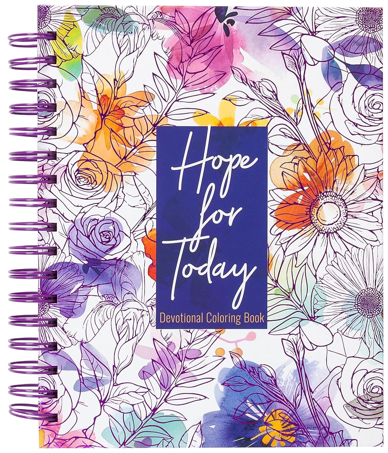 Hope for Today: 80 Days of Strength for Depression & Anxiety - Devotional Coloring Book