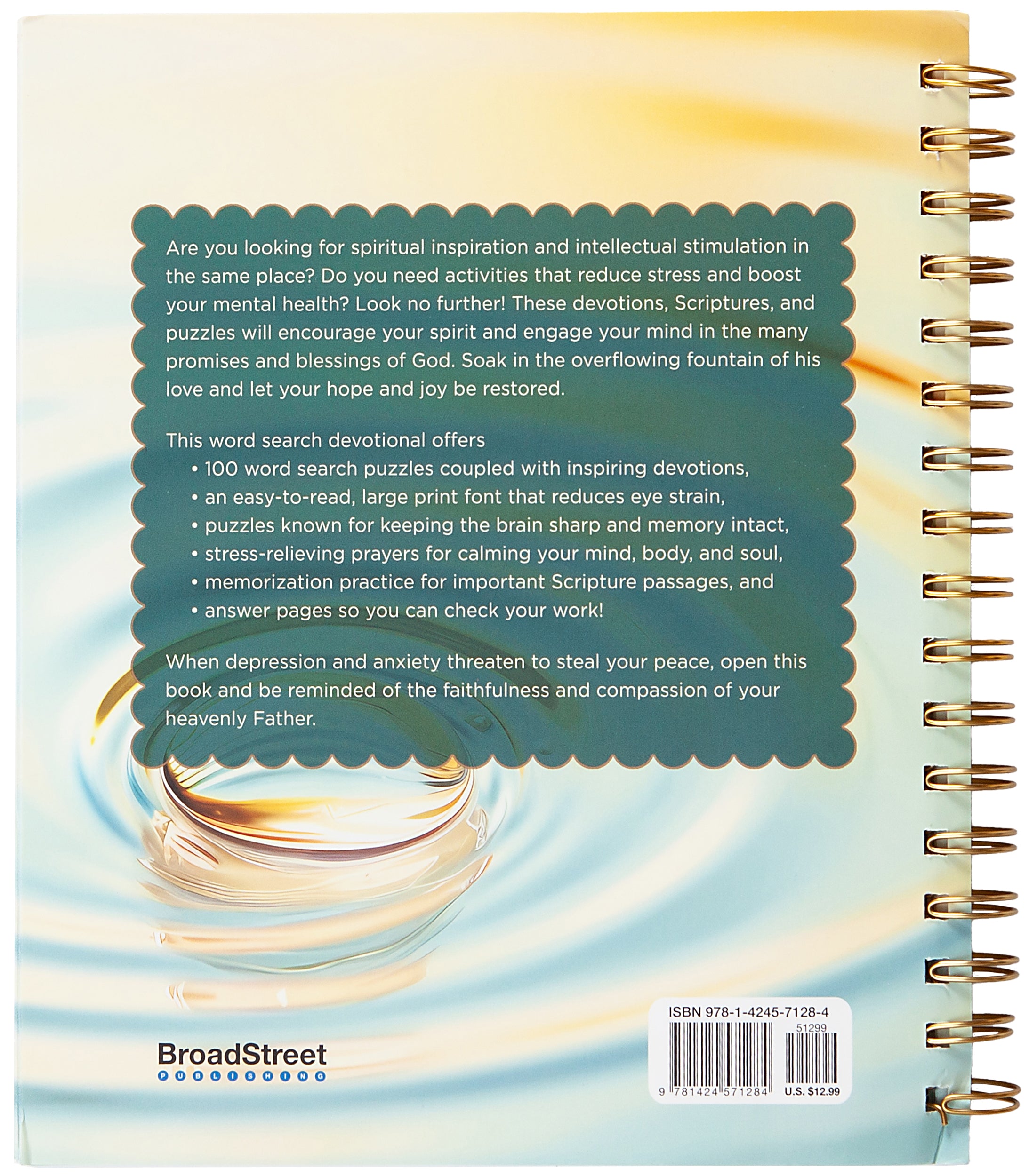 100 Days of Strength for Depression & Anxiety: Bible Word Search Devotional