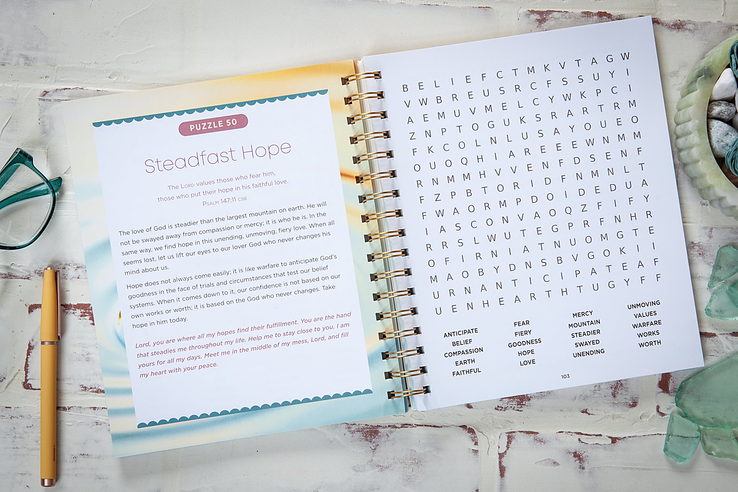 100 Days of Strength for Depression & Anxiety: Bible Word Search Devotional