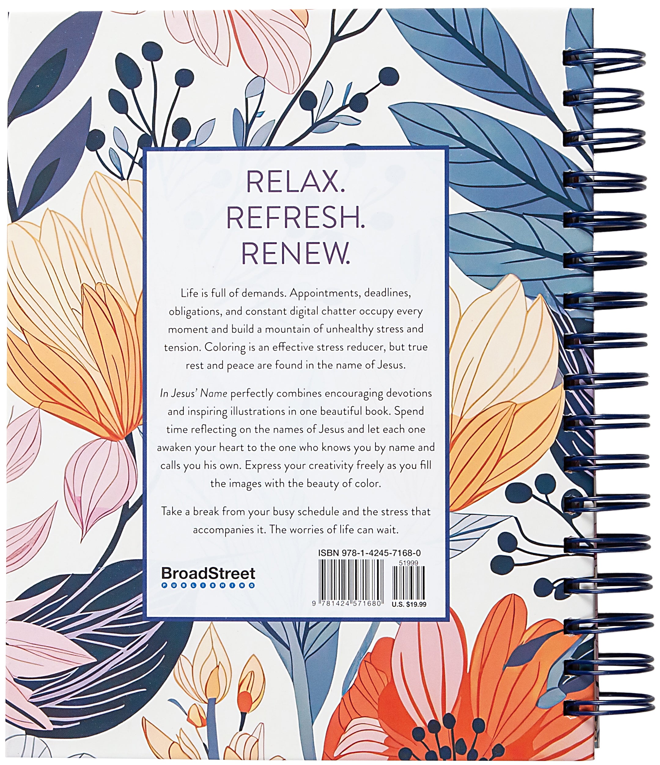 In Jesus' Name: Devotional Coloring Book