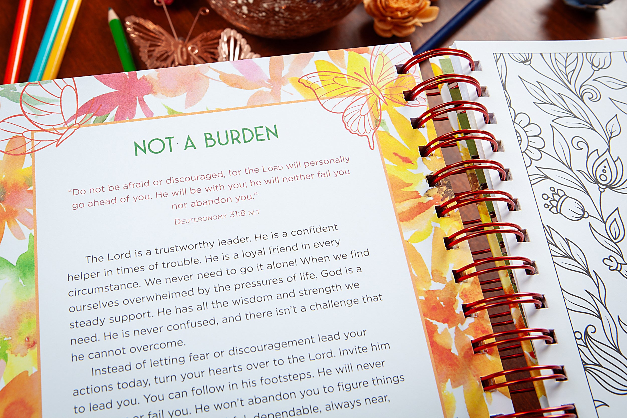 Words to Warm a Woman's Heart: Devotional Coloring Book
