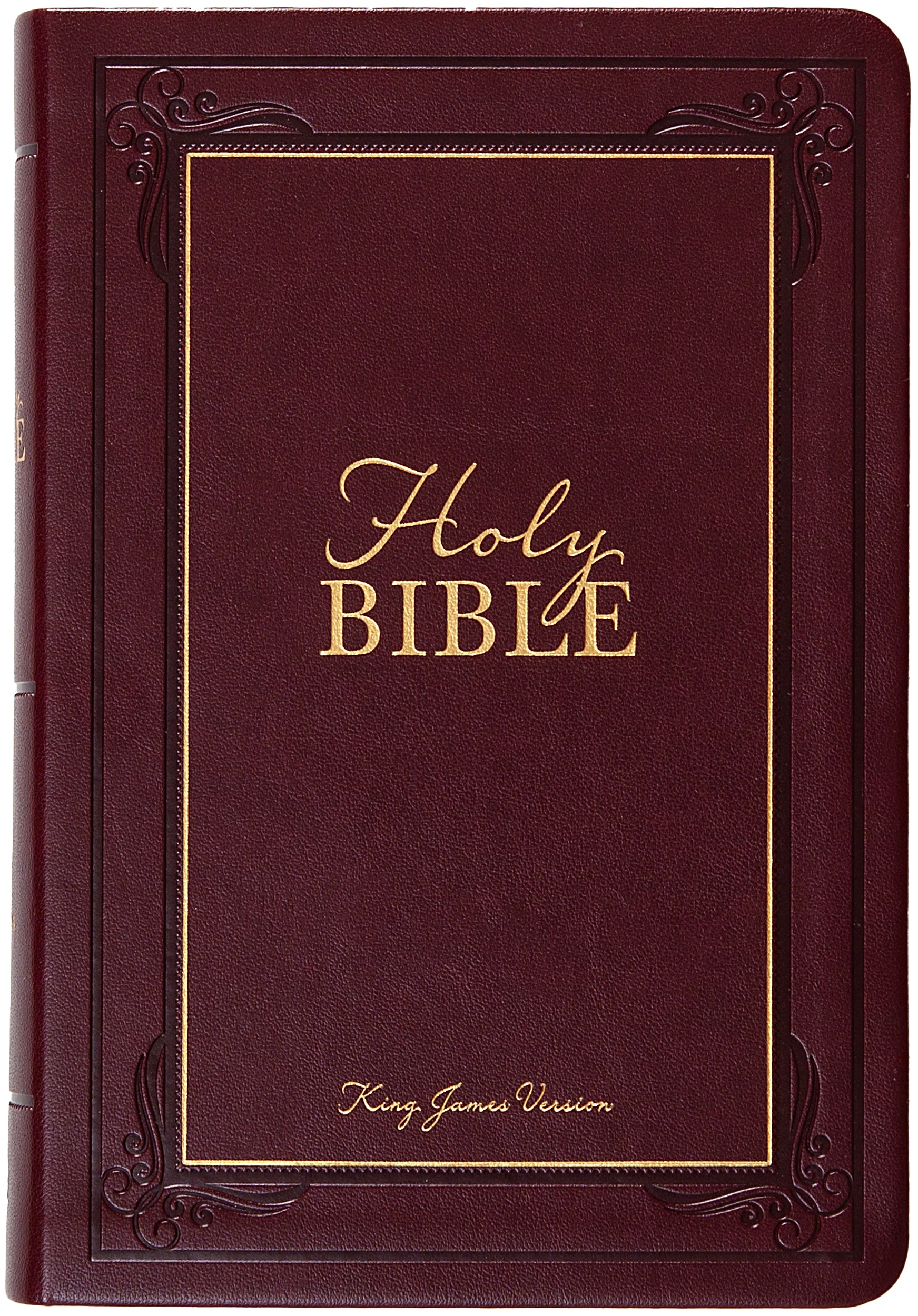 KJV Holy Bible Giant Print Compact Garnet Indexed (Red Letter Edition)
