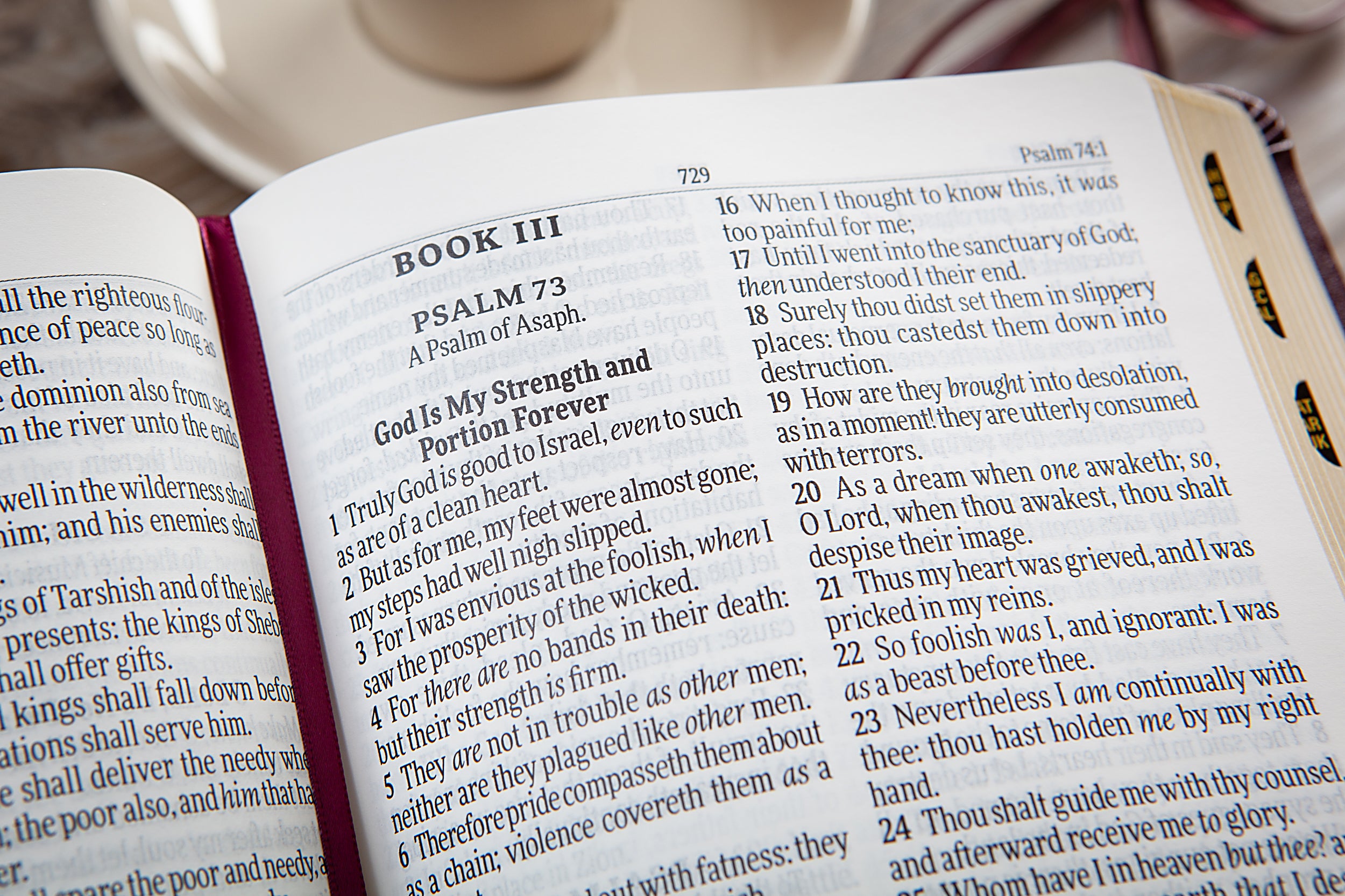 KJV Holy Bible Giant Print Compact Garnet Indexed (Red Letter Edition)