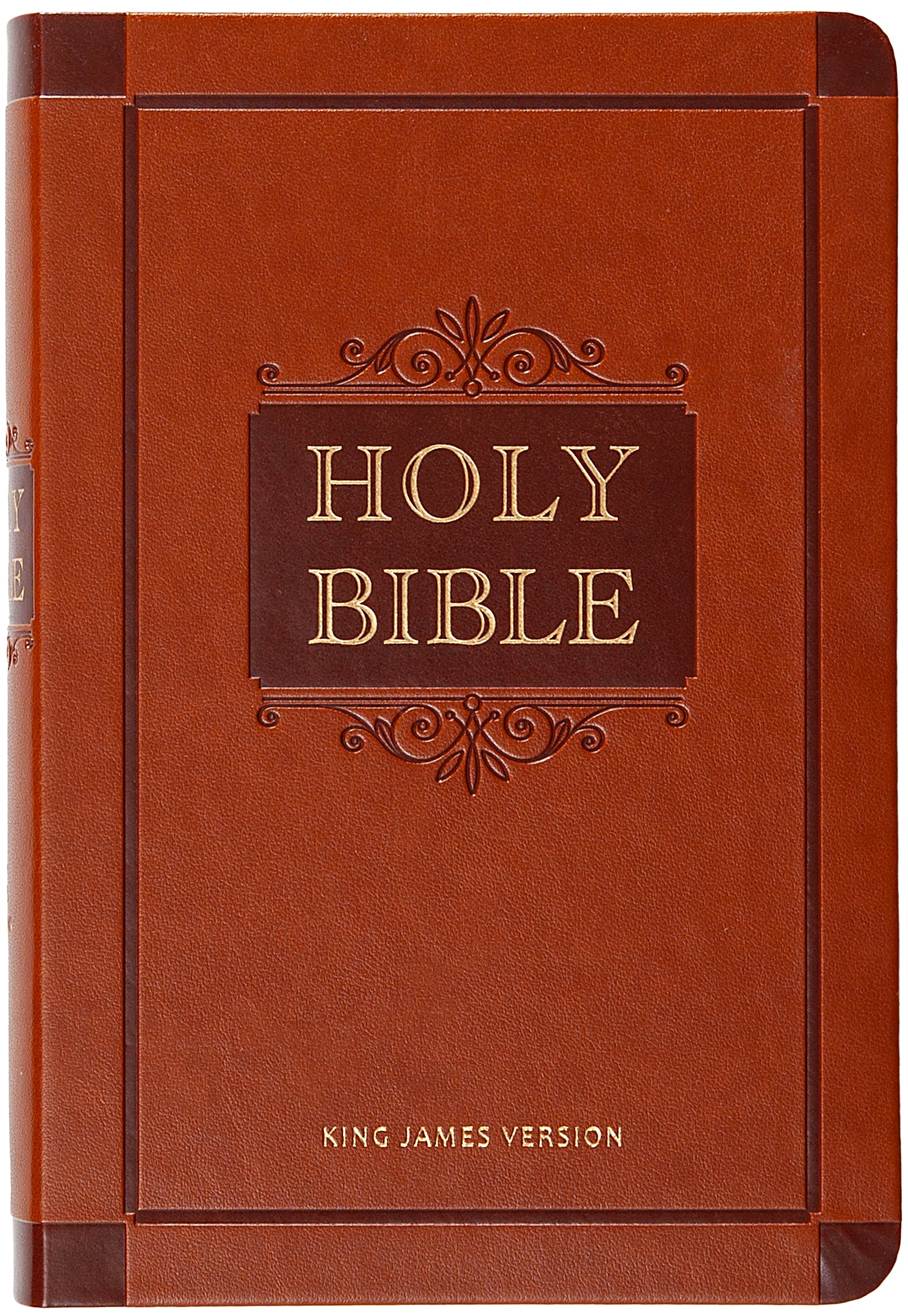 KJV Holy Bible Giant Print Compact Sienna Indexed (Red Letter Edition)