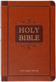 KJV Holy Bible Giant Print Compact Sienna Indexed (Red Letter Edition)