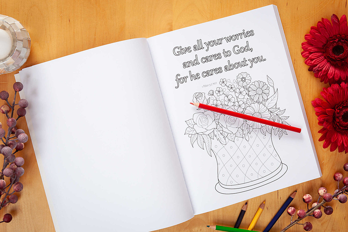 Quiet Time with God: Coloring Book