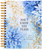 2027 12-Month Weekly Diary/Planner: For I Know the Plans (Blue Floral)