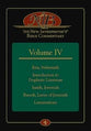 Ezra, Nehemiah, Introduction to Prophetic Literature, Isaiah, Jeremiah, Baruch, Letter of Jeremiah, Lamentations (#04 in New Interpreters Bible Commentary Series)