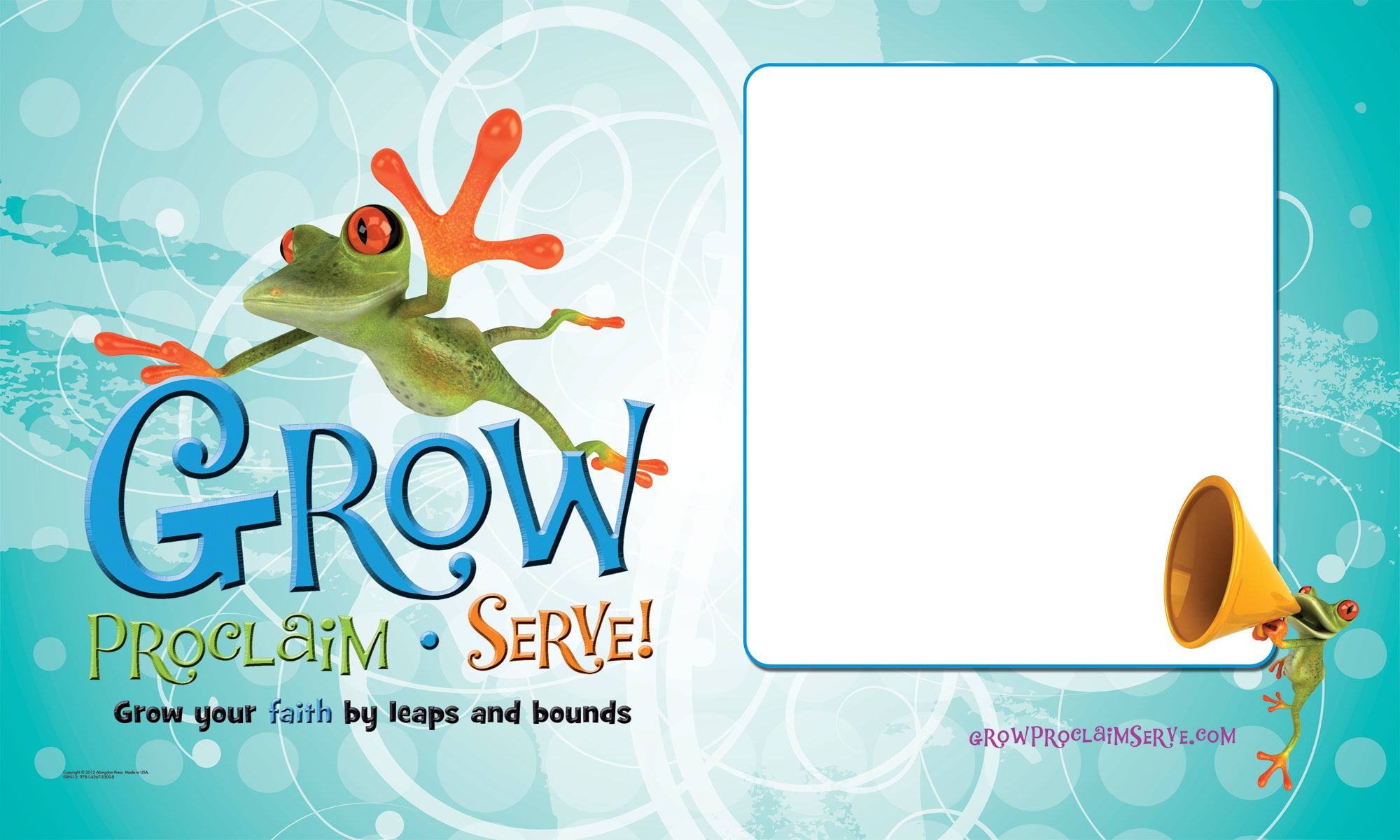Grow, Proclaim, Serve! Banner (58" X 34")
