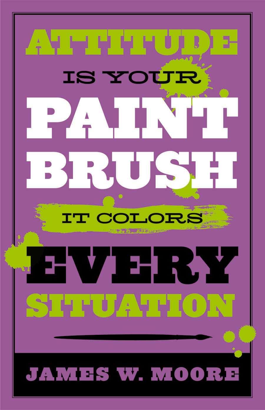 Attitude is Your Paintbrush It Colours Every Situation