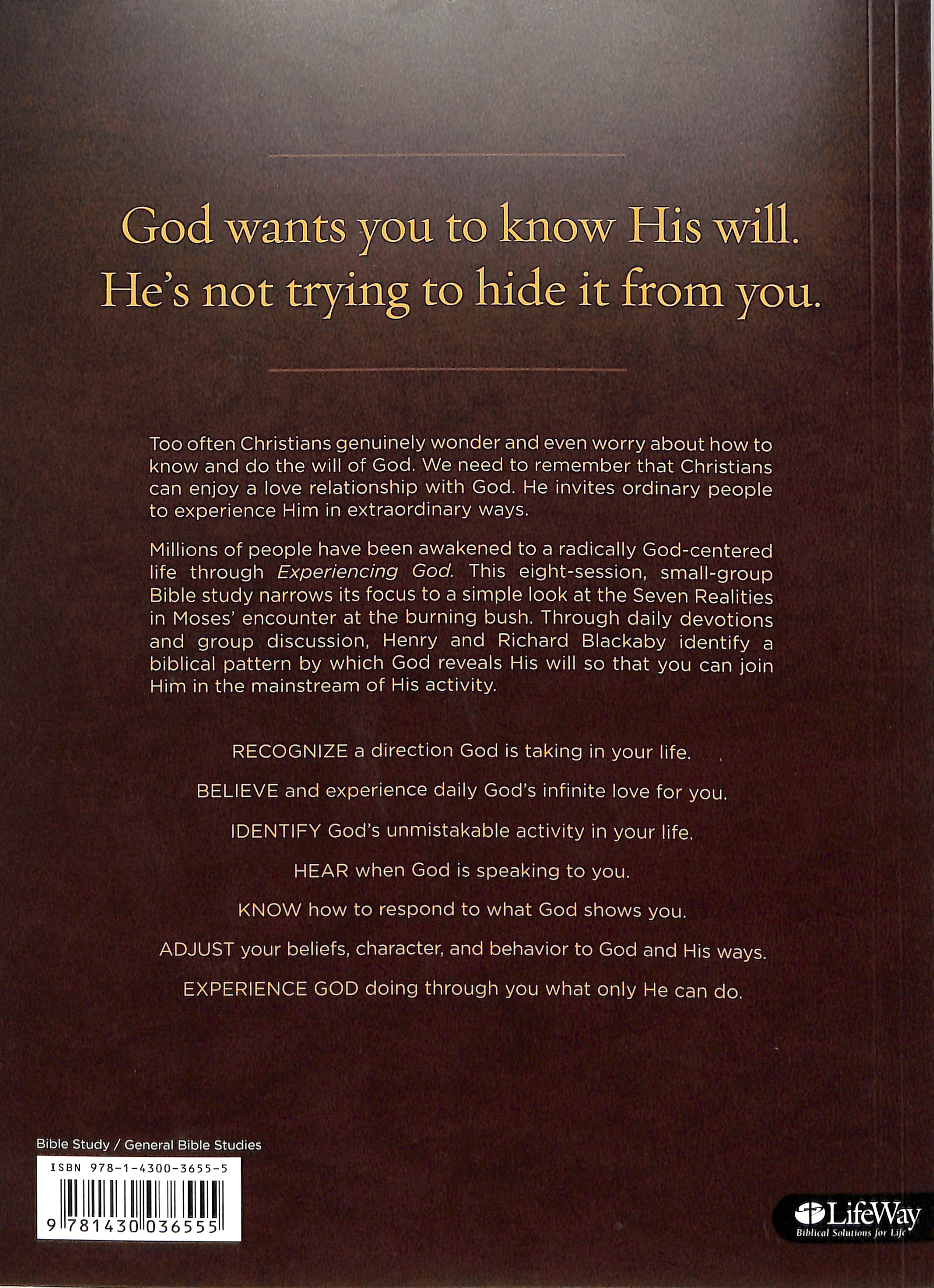 Seven Realities For Experiencing God Member Book
