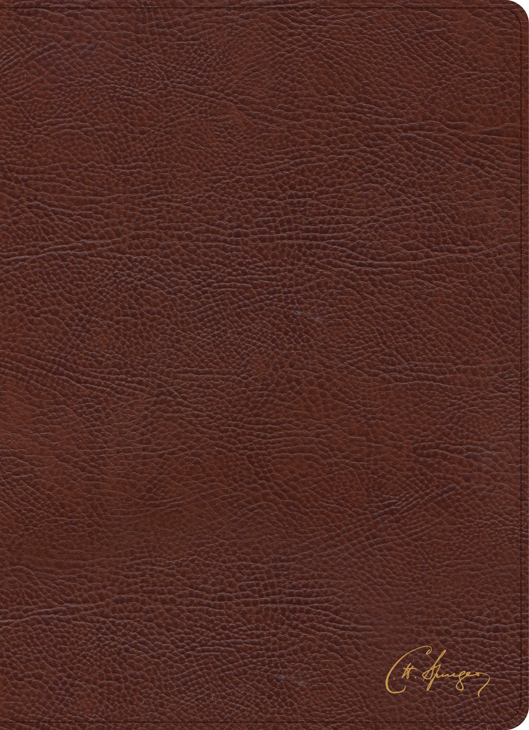 KJV Spurgeon Study Bible Brown (Black Letter Edition)