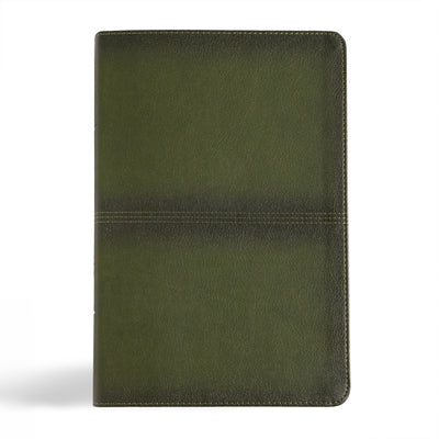 CSB Men's Daily Bible Olive Indexed (Black Letter Edition)