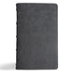 CSB Single-Column Personal Size Bible Holman Handcrafted Collection Premium Marbled Slate Calfskin (Black Letter Edition)