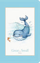 KJV Great and Small Bible Baby Blue: A Keepsake Bible For Babies (Red Letter Edition)
