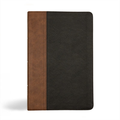 KJV Personal Size Giant Print Bible Black/Brown Indexed (Red Letter Edition)