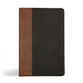 KJV Personal Size Giant Print Bible Black/Brown Indexed (Red Letter Edition)