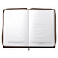 Journal Zippered: Strong and Courageous, Brown