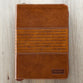 Journal Zippered: Strong and Courageous, Brown