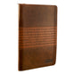 Journal Zippered: Strong and Courageous, Brown