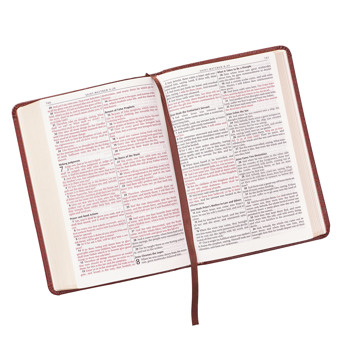 KJV Pocket Bible Brown (Red Letter Edition)