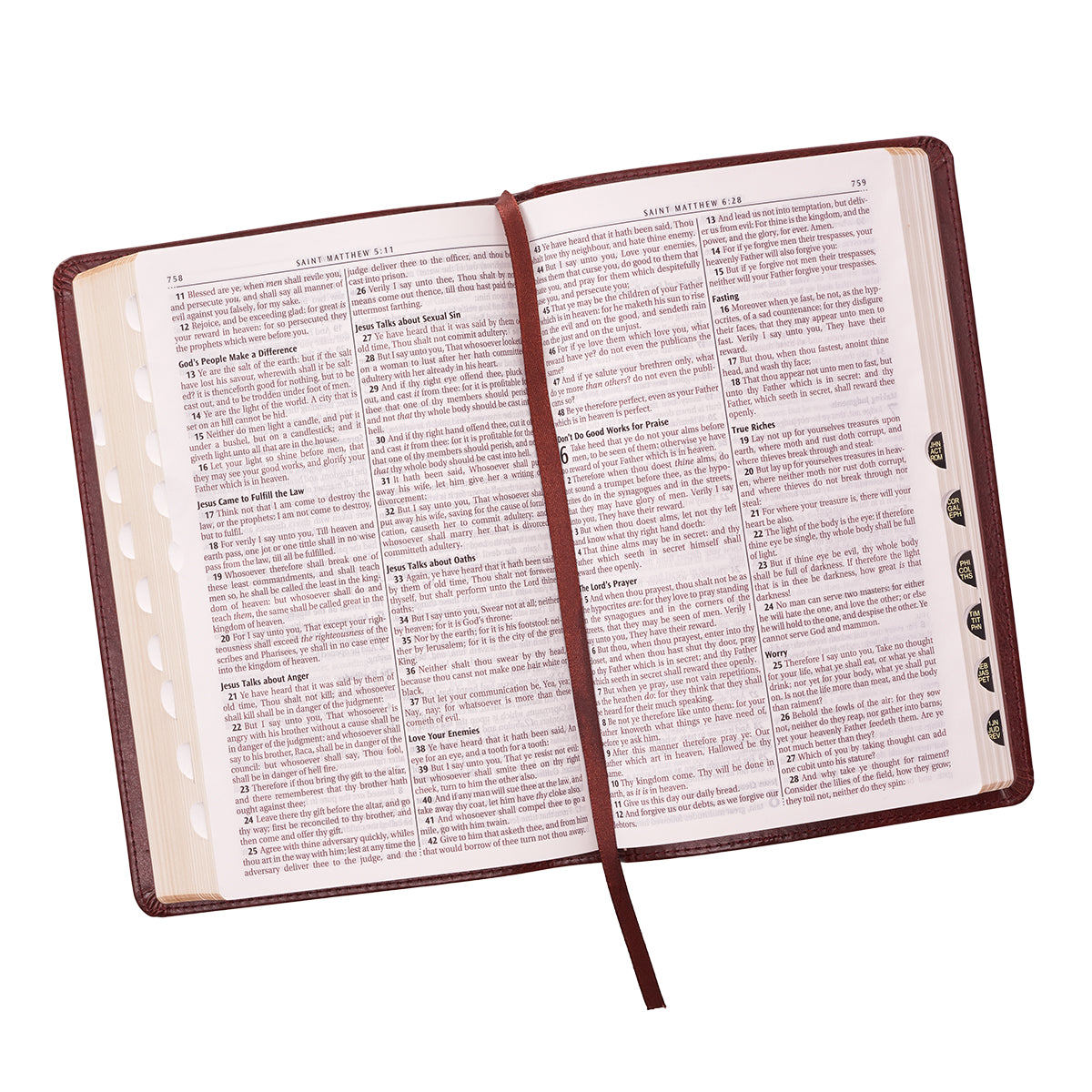 KJV Gift and Award Bible Burgundy Red Letter Edition