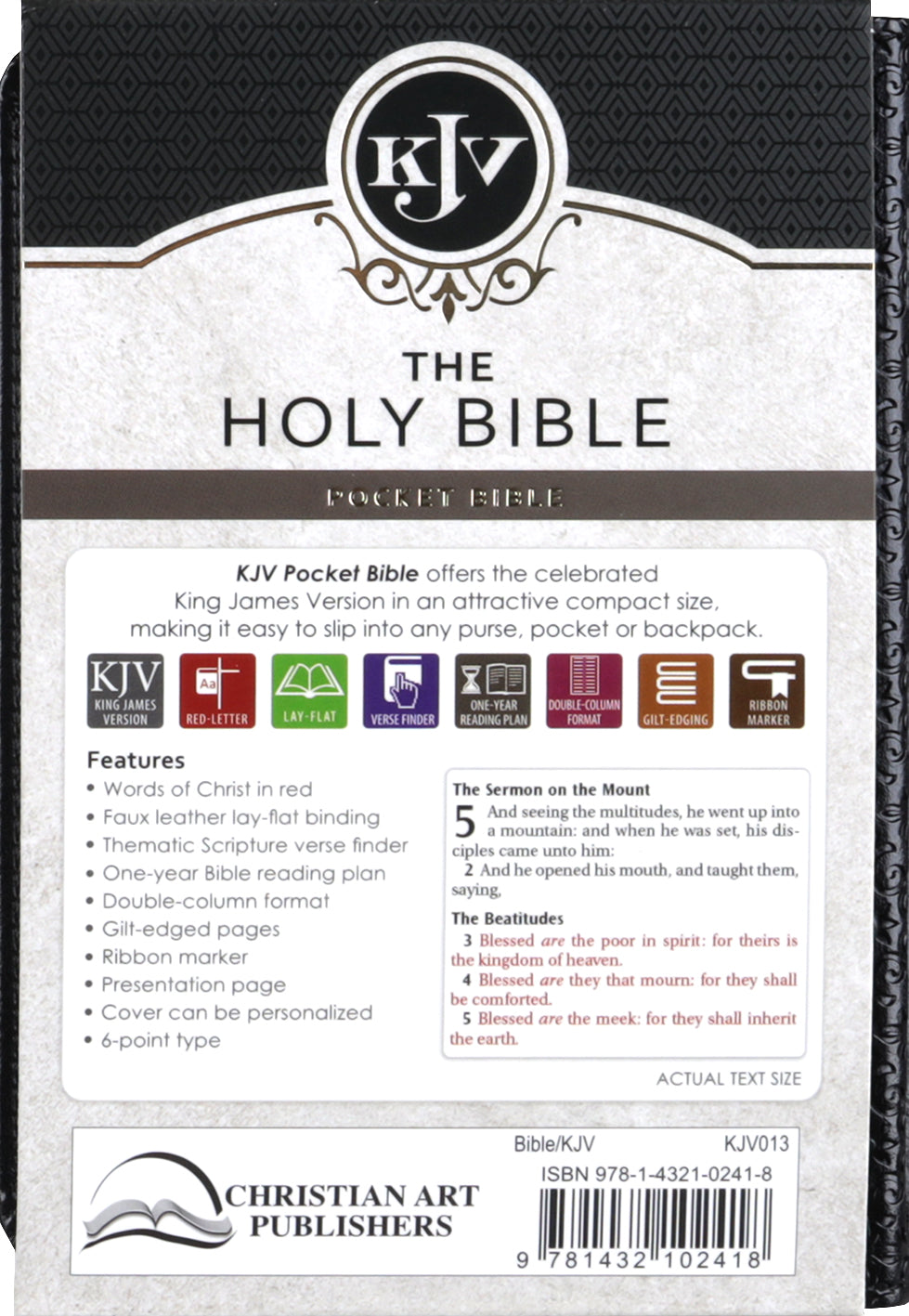 KJV Mini Pocket Edition Black (Black Letter Edition)