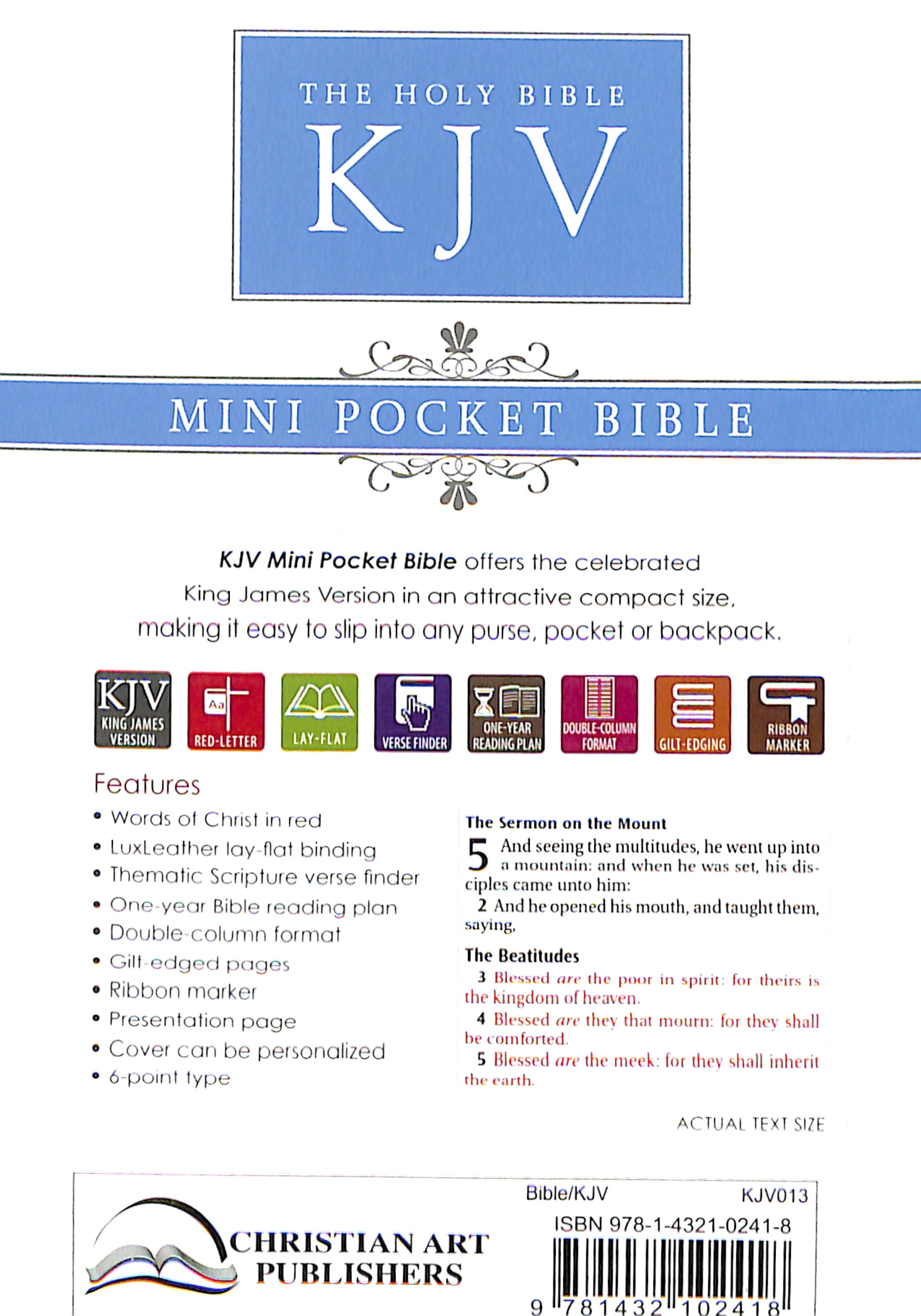 KJV Mini Pocket Edition Black (Black Letter Edition)