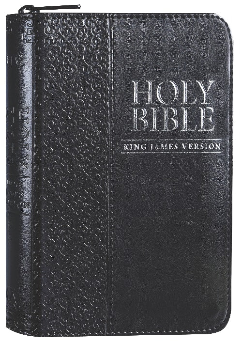 KJV Mini Pocket Edition Zippered Black (Red Letter Edition)
