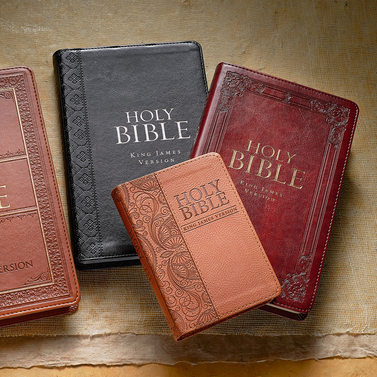 KJV Mini Pocket Bible Tan (Red Letter Edition)