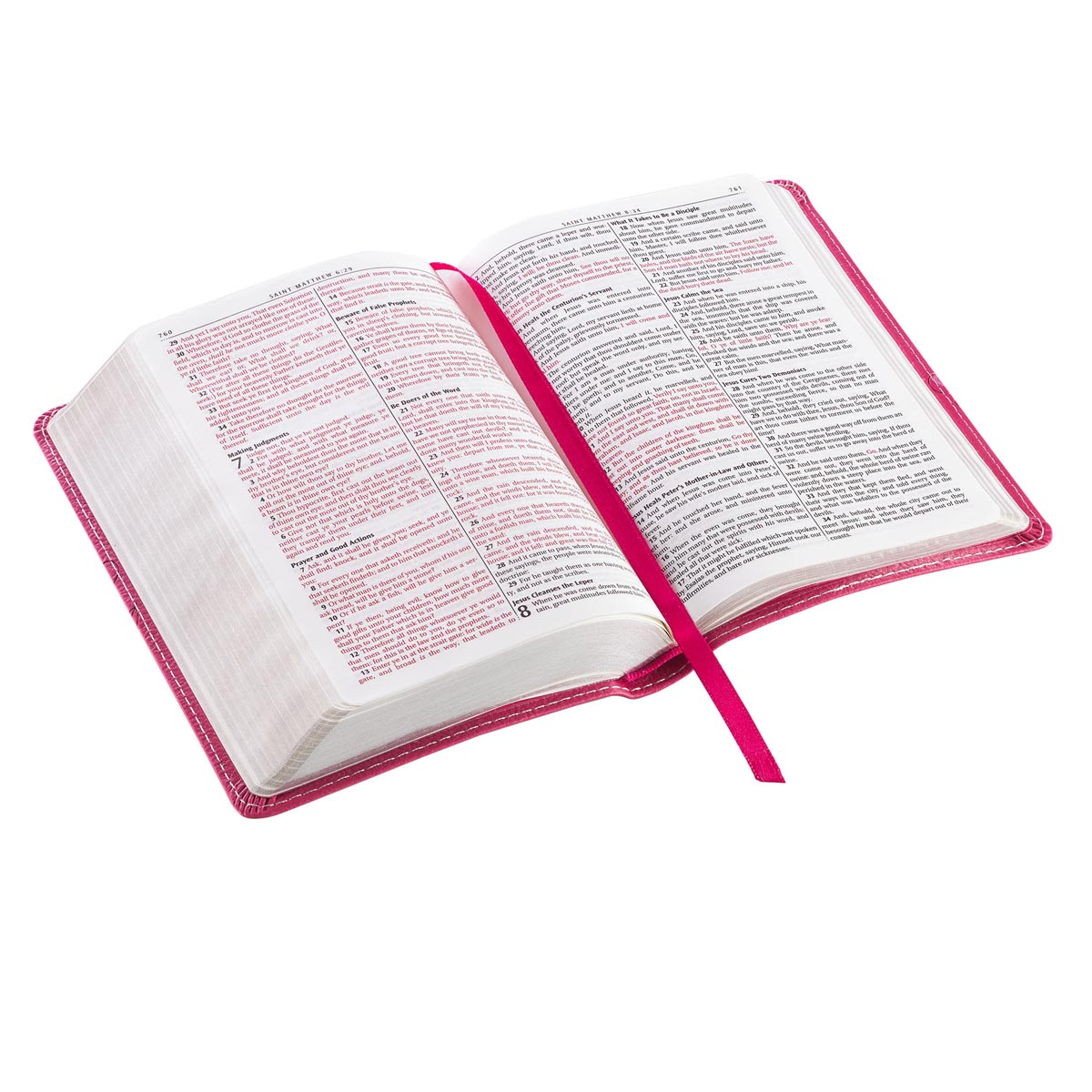 KJV Trendy Pocket Edition Pink Red Letter Edition