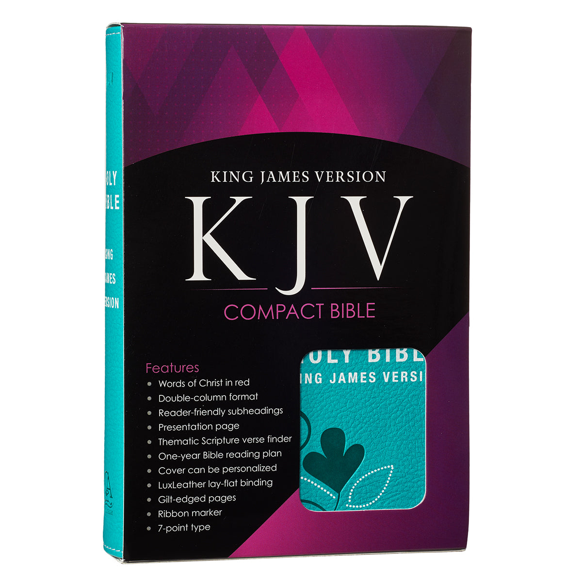KJV Pocket Bible Turquoise Red Letter Edition