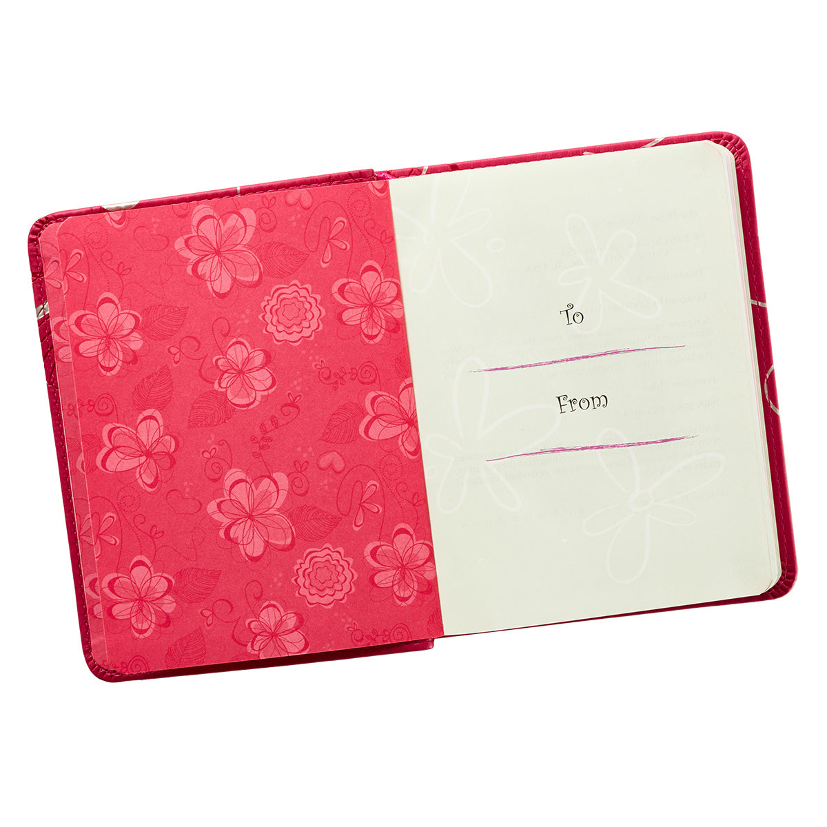 One Minute Devotions: For Girls Pink Luxleather