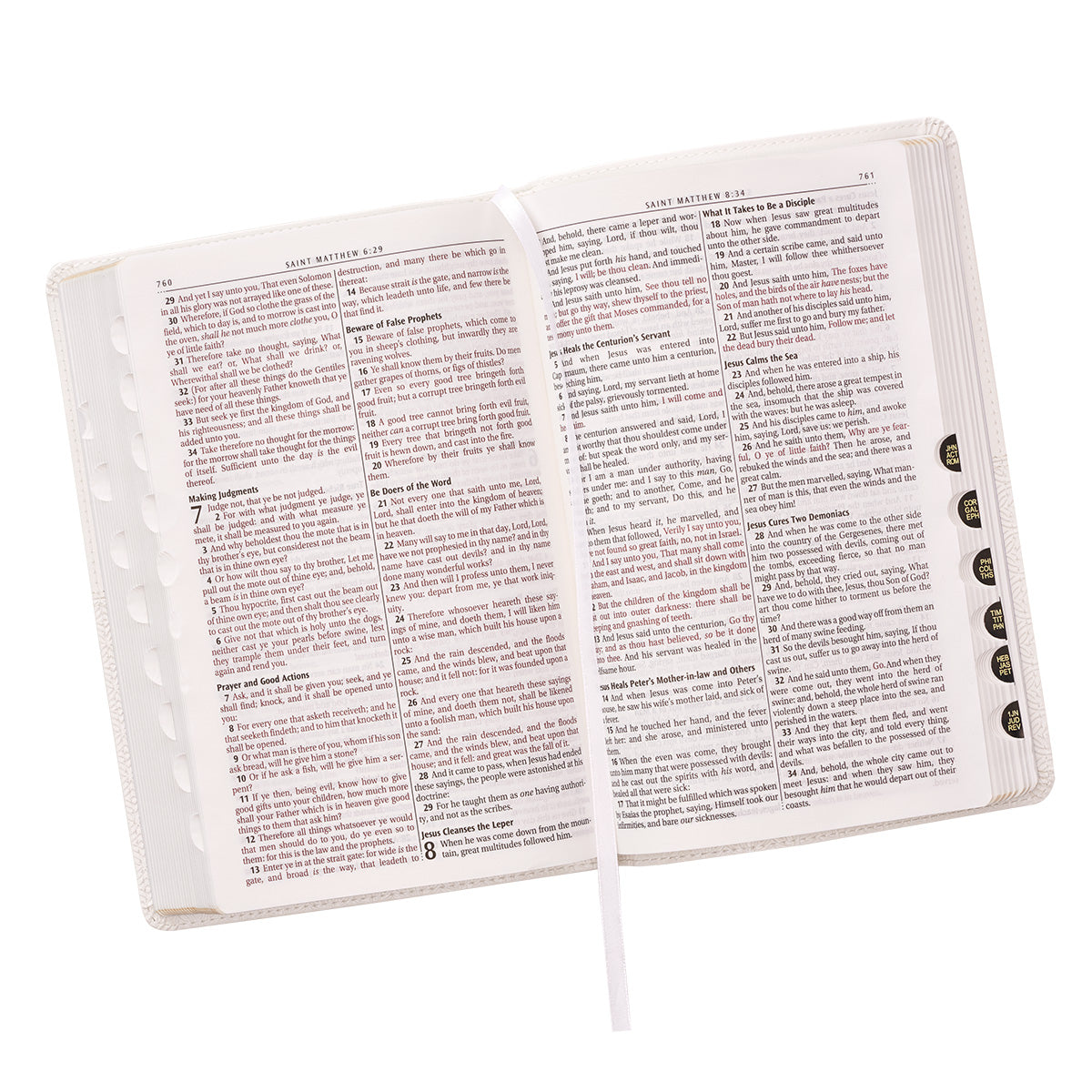 KJV Gift and Award Bible White Red Letter Edition