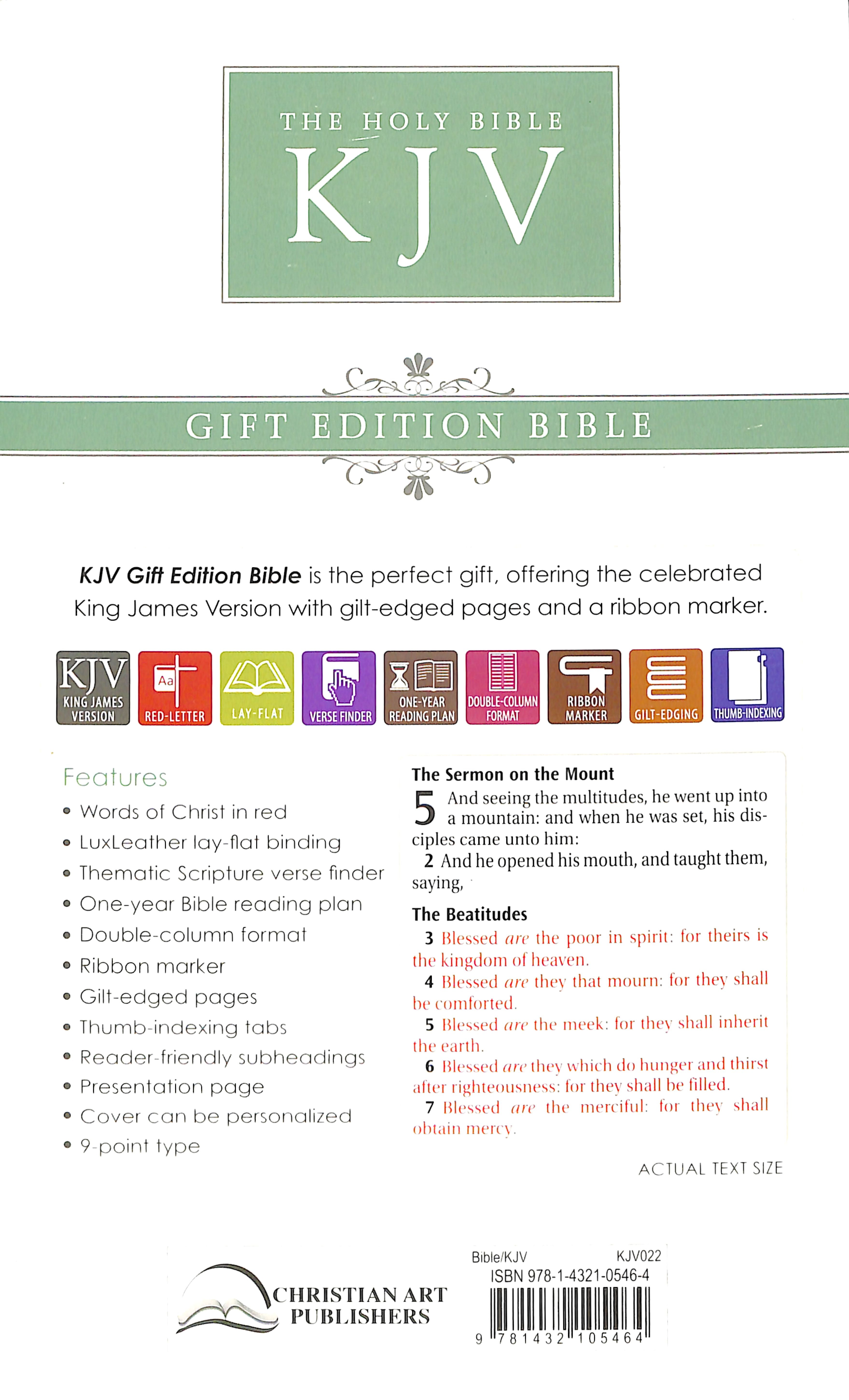 KJV Standard Edition Black Red Letter Edition