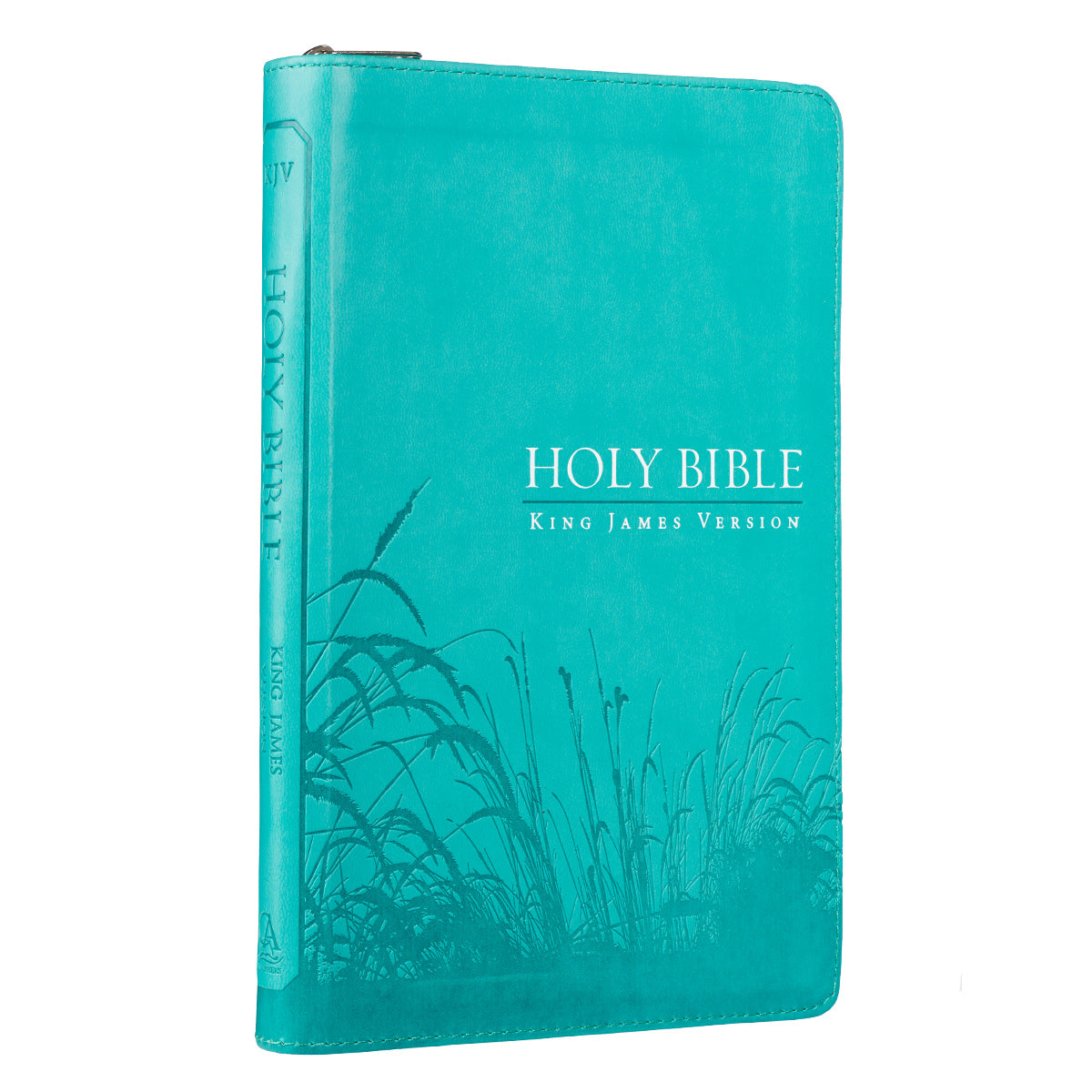 KJV Gift and Award Bible Zippered Aqua Red Letter Edition
