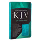 KJV Gift and Award Bible Zippered Aqua Red Letter Edition