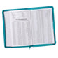 KJV Gift and Award Bible Zippered Aqua Red Letter Edition