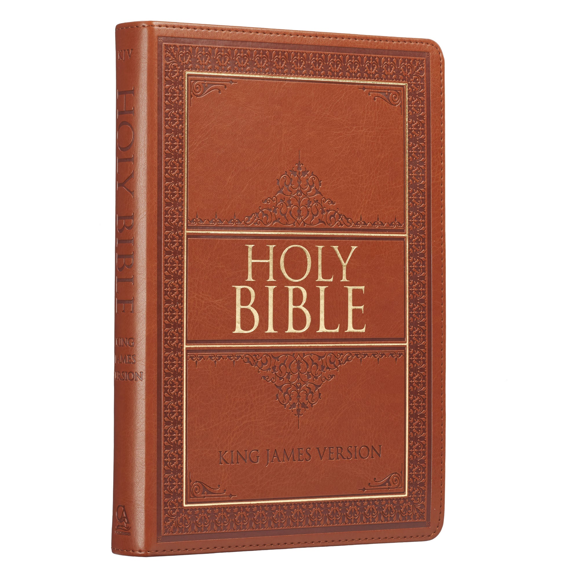KJV Large Print Thinline Bible Indexed Tan Red Letter Edition