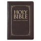 KJV Large Print Thinline Bible Brown Red Letter Edition