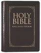 KJV Large Print Thinline Bible Brown Red Letter Edition