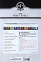 KJV Large Print Thinline Bible Brown Red Letter Edition
