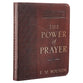 One Minute Devotions: Power of Prayer Brown Luxleather