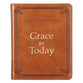 One Minute Devotions: Grace For Today Brown Luxleather
