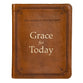 One Minute Devotions: Grace For Today Brown Luxleather