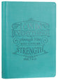 Journal Zippered: I Can Do Everything, Teal (Phil. 4:13)
