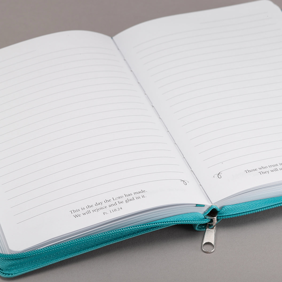 Journal Zippered: I Can Do Everything, Teal (Phil. 4:13)