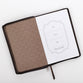 Journal Zippered: Be Strong and Courageous, Brown/Beige