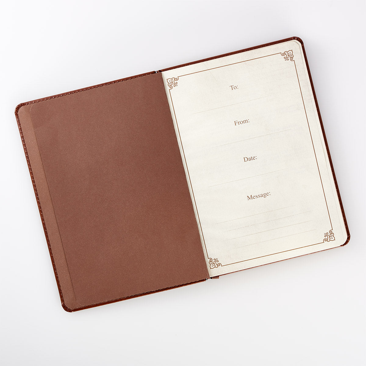 Prayer Journal With Scriptures Brown Luxleather