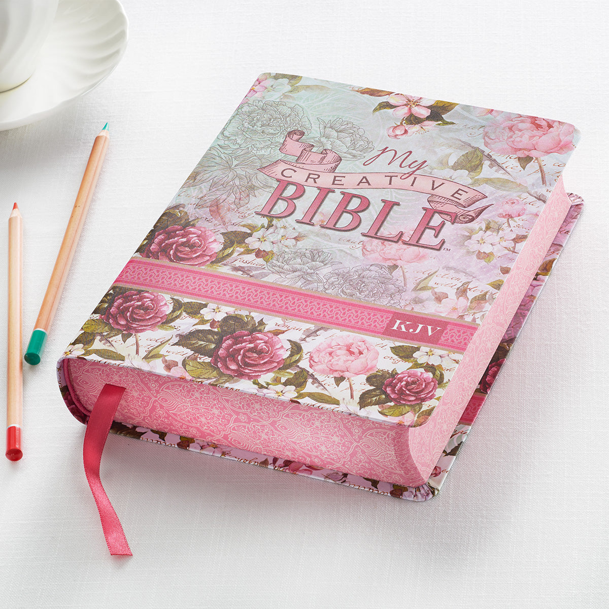 KJV My Creative Bible Silky Floral (Black Letter Edition)